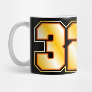 32 | Yellow sport number Mug